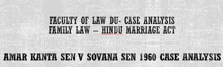 Amar Kanta Sen v Sovana Sen 1960