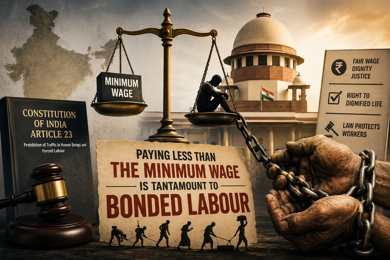 Paying Less Than the Minimum Wage Is Tantamount to Bonded Labour: Supreme Court
